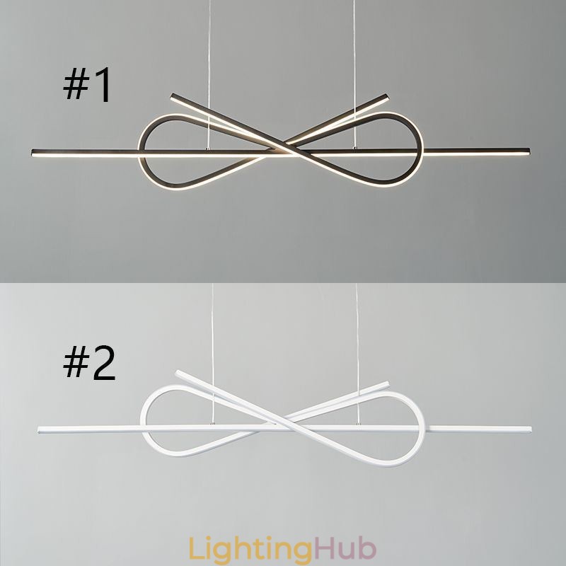 Simple Pendant Light Aluminum Art Bowknot Ceiling Light