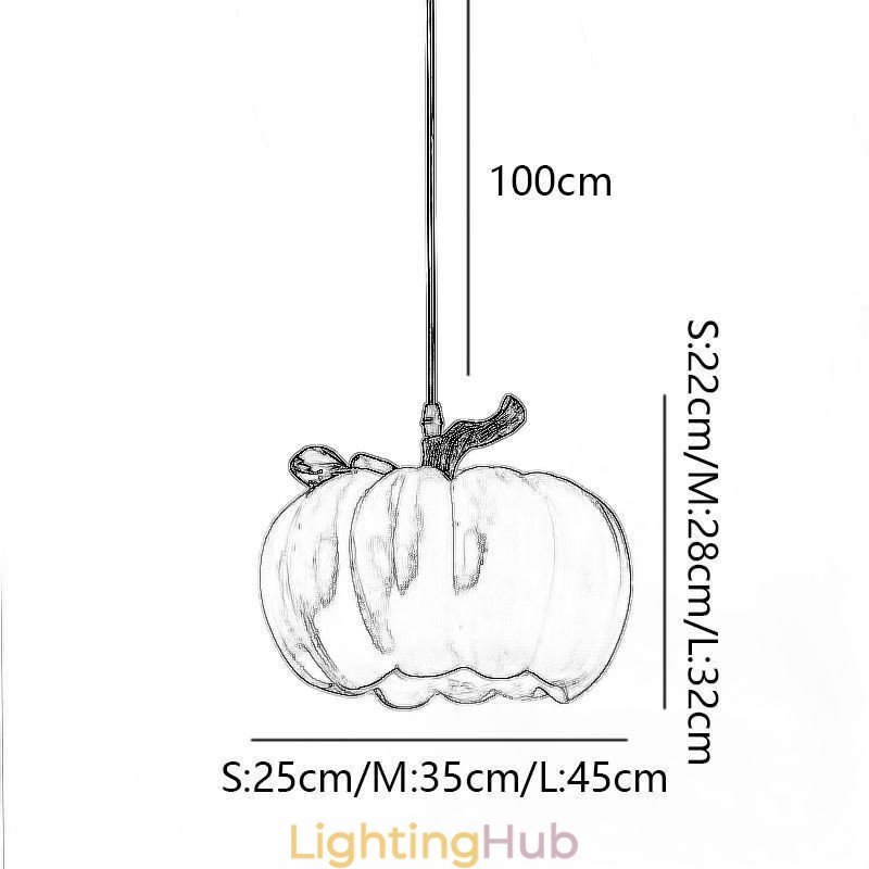 Japanese Retro Pumpkin Pendant Light Creative Ceiling Lights