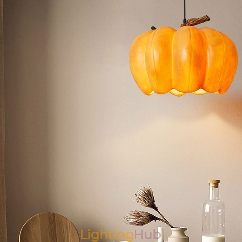 Japanese Retro Pumpkin Pendant Light Creative Ceiling Lights