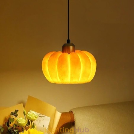 Single Head Pumpkin Pendant Light Japanese Retro Ceiling Light Single Head Pumpkin Pendant Light Japanese Retro Ceiling Light