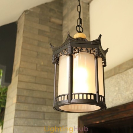 Chinese Outdoor Light Waterproof Hexagon Gazebo Pendant Light