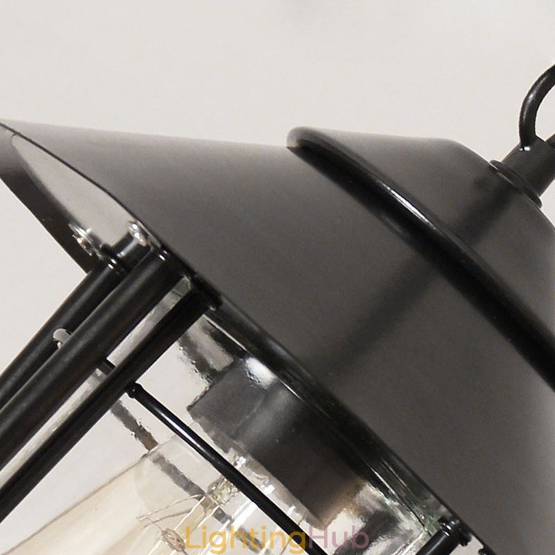 American Retro Outdoor Light Waterproof Birdcage Shape Pendant Light Garden
