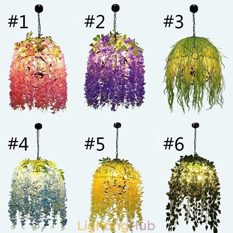 Modern Plant Light Decorative Industial Style Chandelier Shop Music