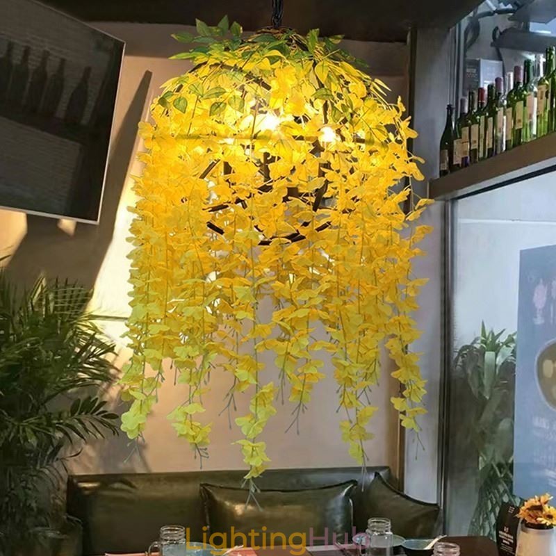 Modern Plant Light Decorative Industial Style Chandelier Shop Music