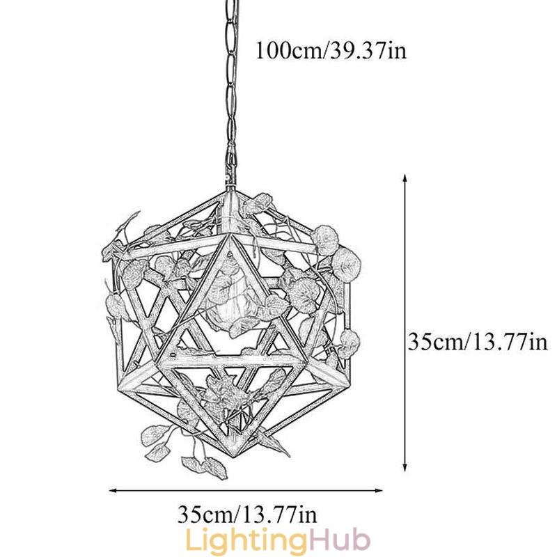 Industrial Vintage Pendant Light Iron Birdcage Pendant Lamp