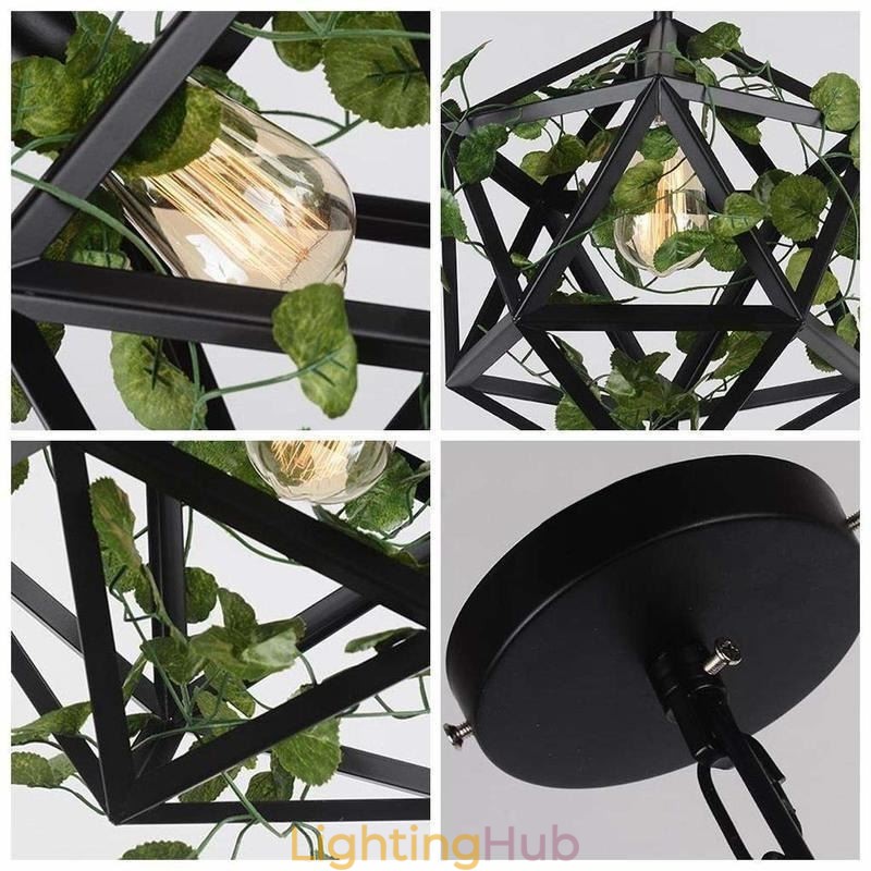 Industrial Vintage Pendant Light Iron Birdcage Pendant Lamp