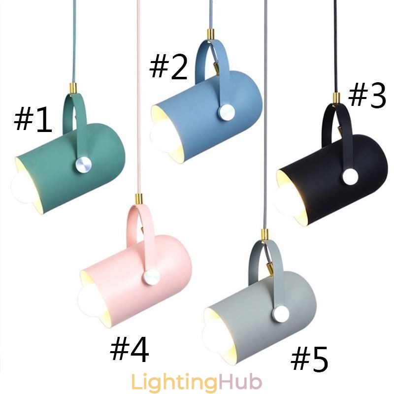 Nordic Colorful Pendent Light Macaron Single Head Pendant Lamp