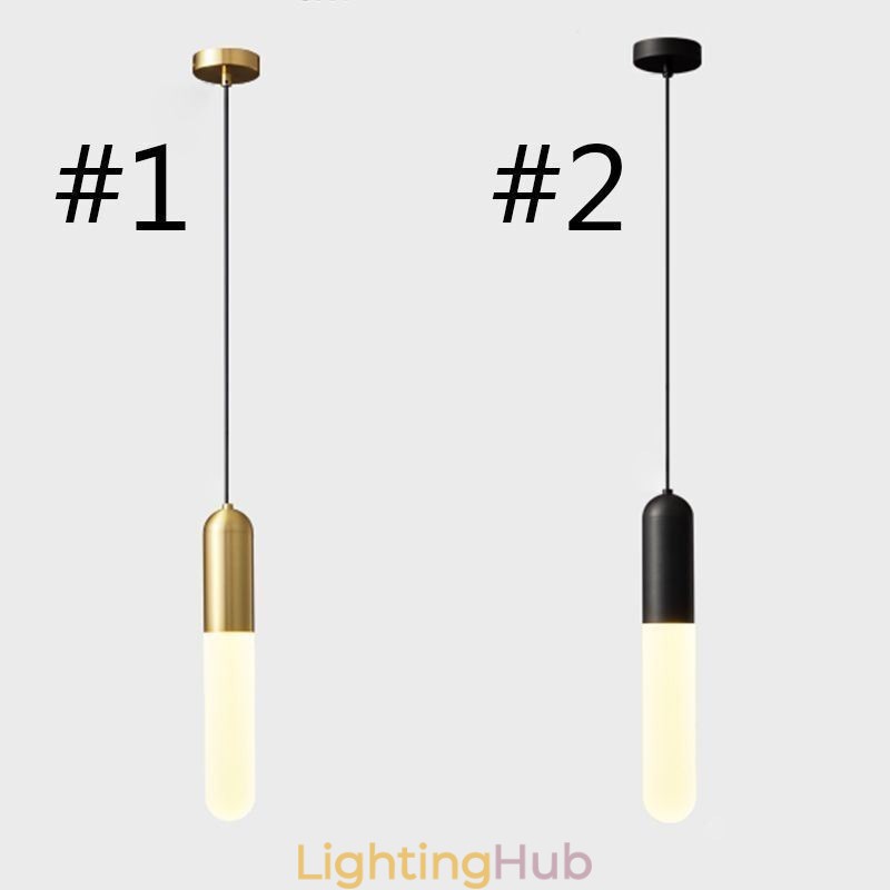 Modern Frosted Pendant Light Brushed Pendant Lamp