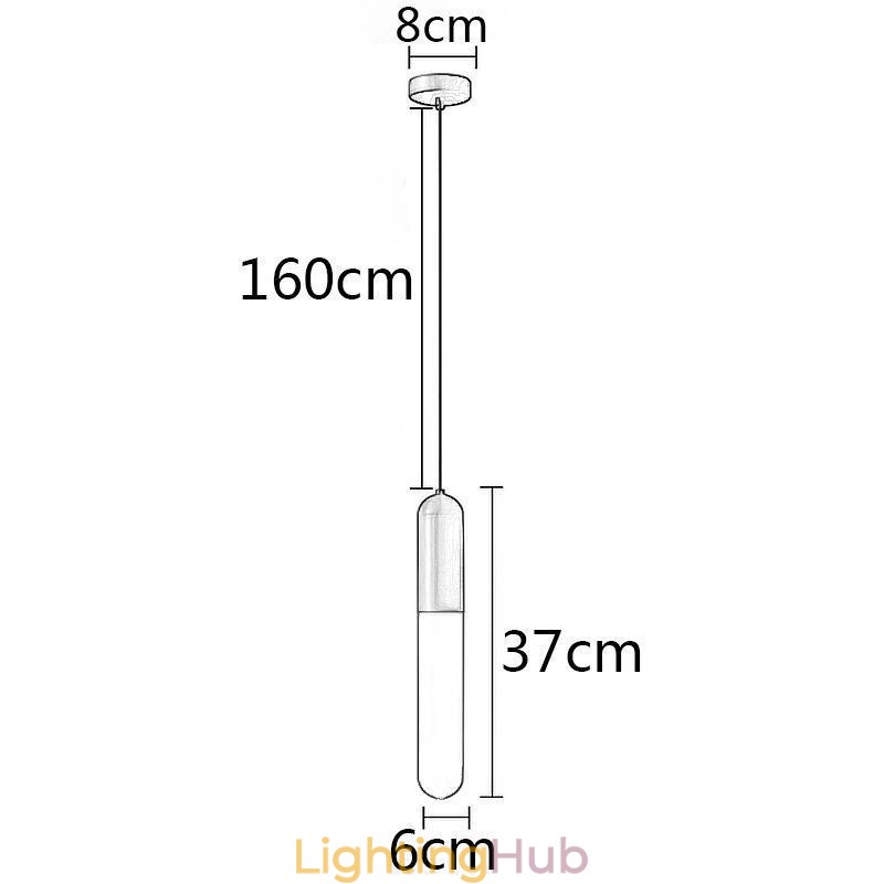 Modern Frosted Pendant Light Brushed Pendant Lamp