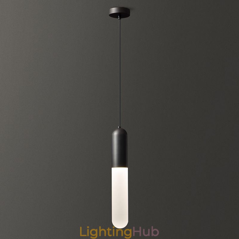 Modern Frosted Pendant Light Brushed Pendant Lamp