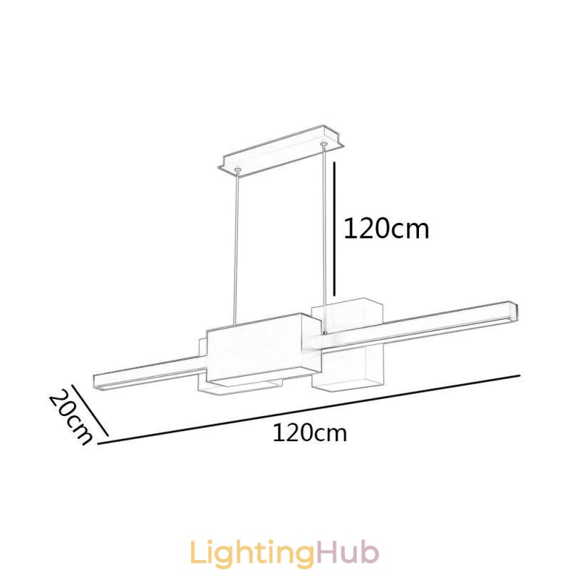 Minimalist Strip Pendant Light Modern Creative Hanging Light