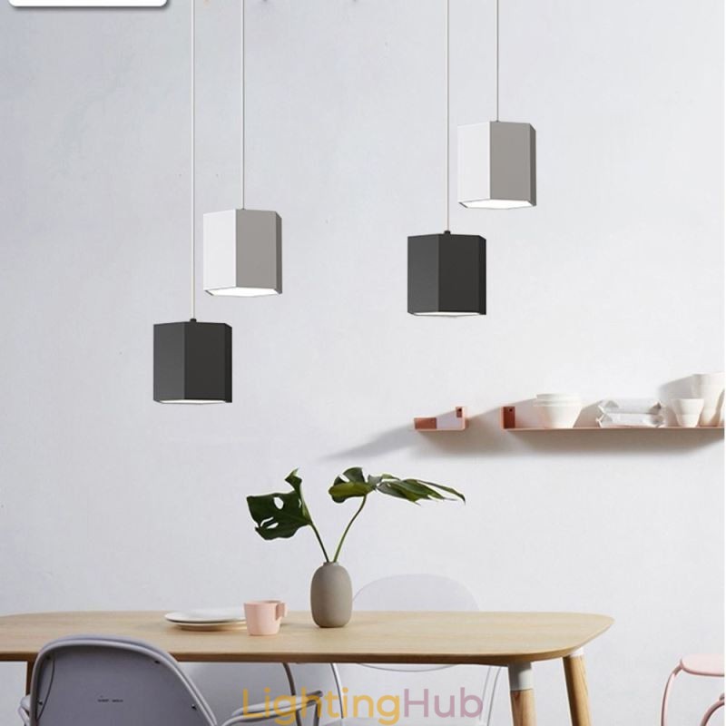 Modern Hexagonal Pendant Light Simple Hanging Lamp
