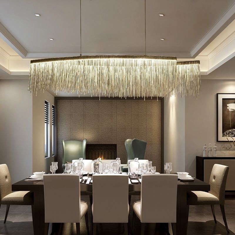 Modern Pendant Light Creative Tassel Hanging Lamp Café