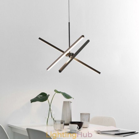 Modern Pendant Light Dimmable Black Strip Lamp Modern Pendant Light Dimmable Black Strip Lamp
