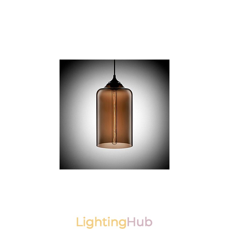 Bottle Design Pendant 1 Light Concise Iron Painting