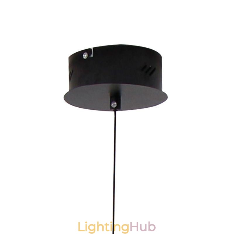 Modern Pendant Light Dimmable Black Strip Lamp
