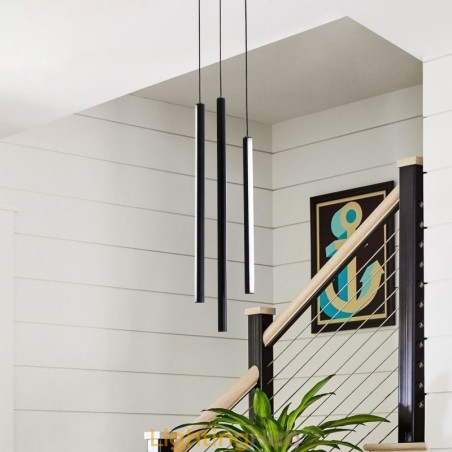 Modern Chandelier Long Strip Pendant Light Duplex Building Modern Chandelier Long Strip Pendant Light Duplex Building