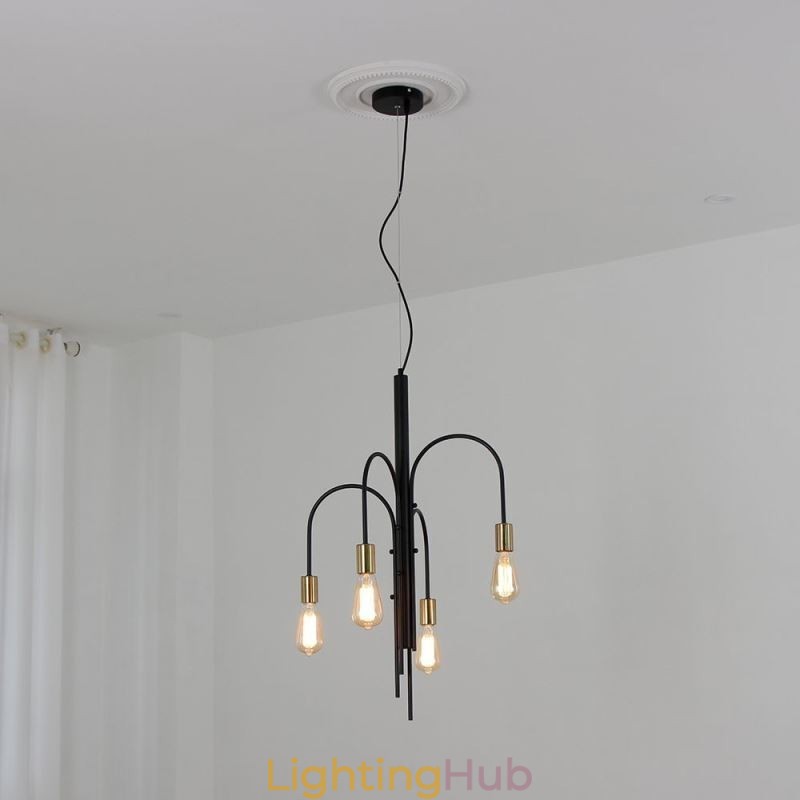 Modern Iron Chandelier Simple Iron Pendant Light