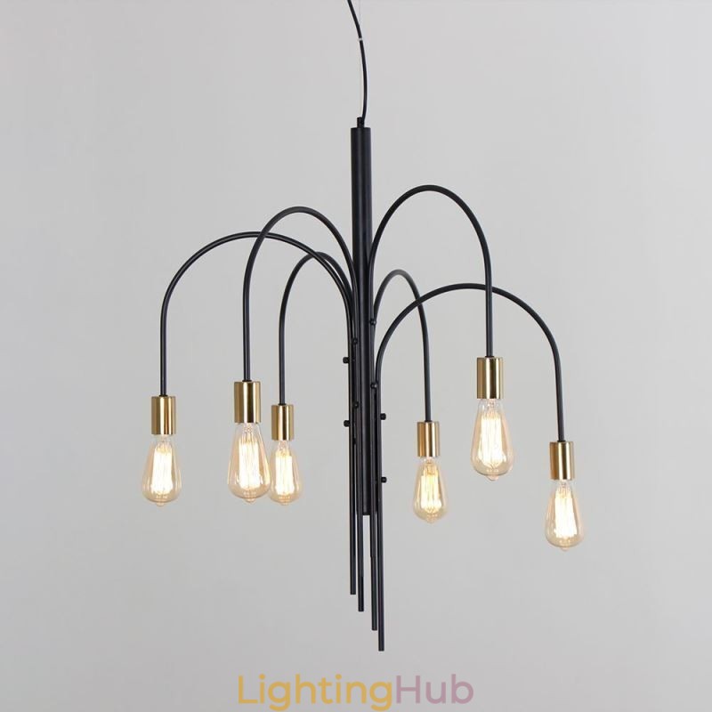 Modern Iron Chandelier Simple Iron Pendant Light