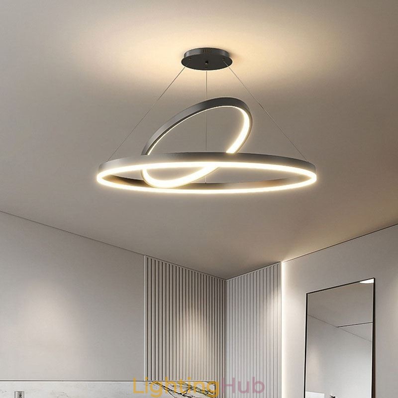 Modern Pendant Light Circle Rings Acrylic Pendant Lamp