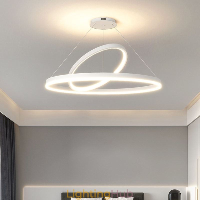 Modern Pendant Light Circle Rings Acrylic Pendant Lamp