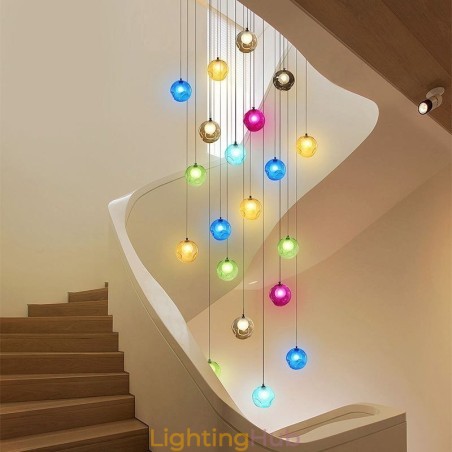 Modern Crystal Ball Pendant Light Colorful Crystal Chandelier (Colorful Style Pls Contact Us) Modern Crystal Ball Pendant Light Colorful Crystal Chandelier (Colorful Style Pls Contact Us)