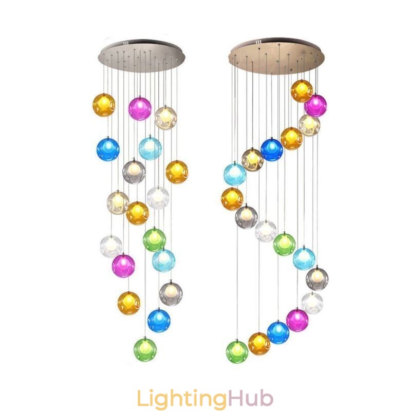 Modern Crystal Ball Pendant Light Colorful Crystal Chandelier (Colorful Style Pls Contact Us)