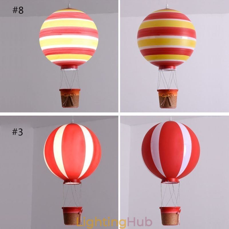 Colorful Hot Air Balloon Pendant Light Acrylic Decoration Light