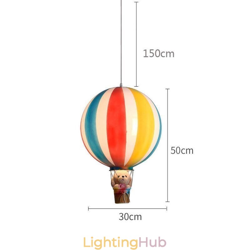 Colorful Hot Air Balloon Pendant Light Acrylic Decoration Light