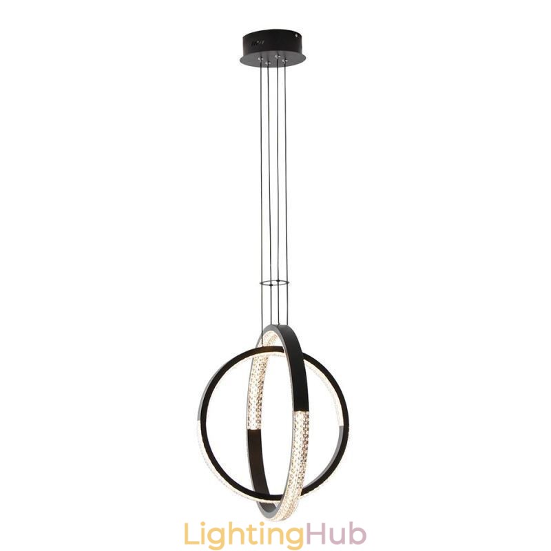 Modern Chandelier 2 Rings Pendant Lighting Dining