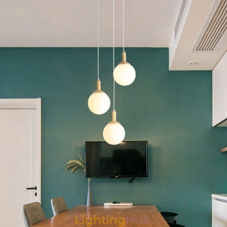 Japanese Wooden Pendant Light Nordic Glass Hanging Lamp Japanese Wooden Pendant Light Nordic Glass Hanging Lamp