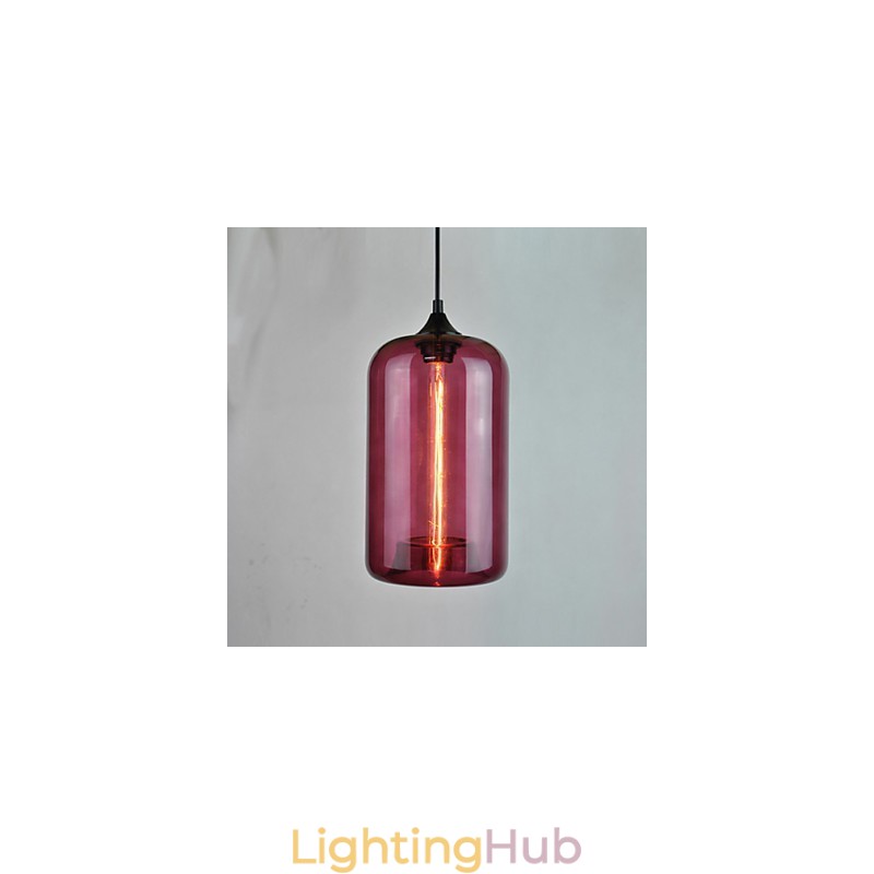 Bottle Design Pendant 1 Light Minimalist Iron Painting
