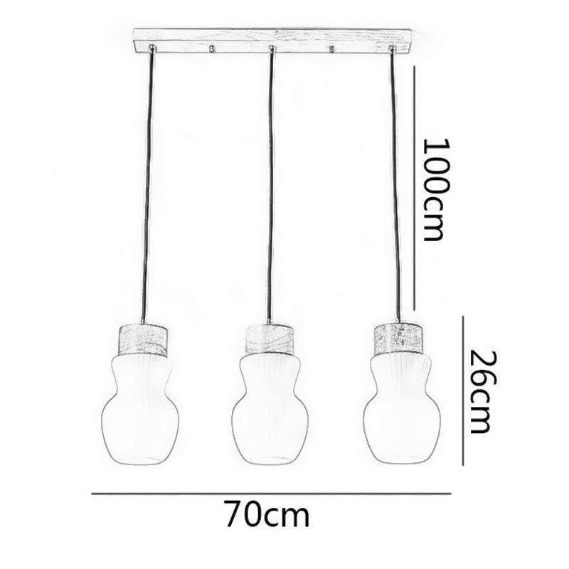 Japanese Glass Pendant Light Creative Decoration Hanging Light