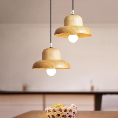 Japanese Wood Pendant Light Hat Hanging Light Japanese Wood Pendant Light Hat Hanging Light
