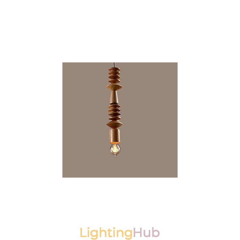Chandelier Mini Style Traditional Classic Wood Bamboo