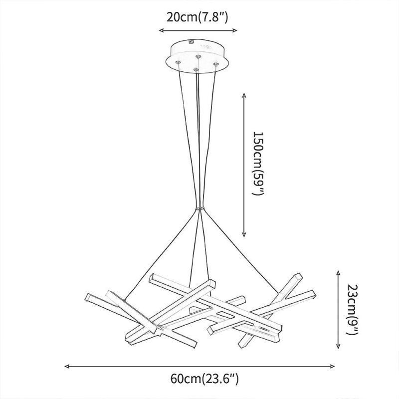 Postmodern Chandelier Nordic Tree Branch Pendant Lamp