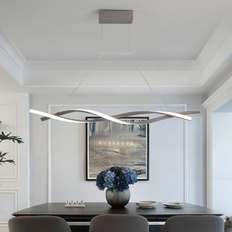 Modern Pendant Light Twist Design Hanging Lamp Dining