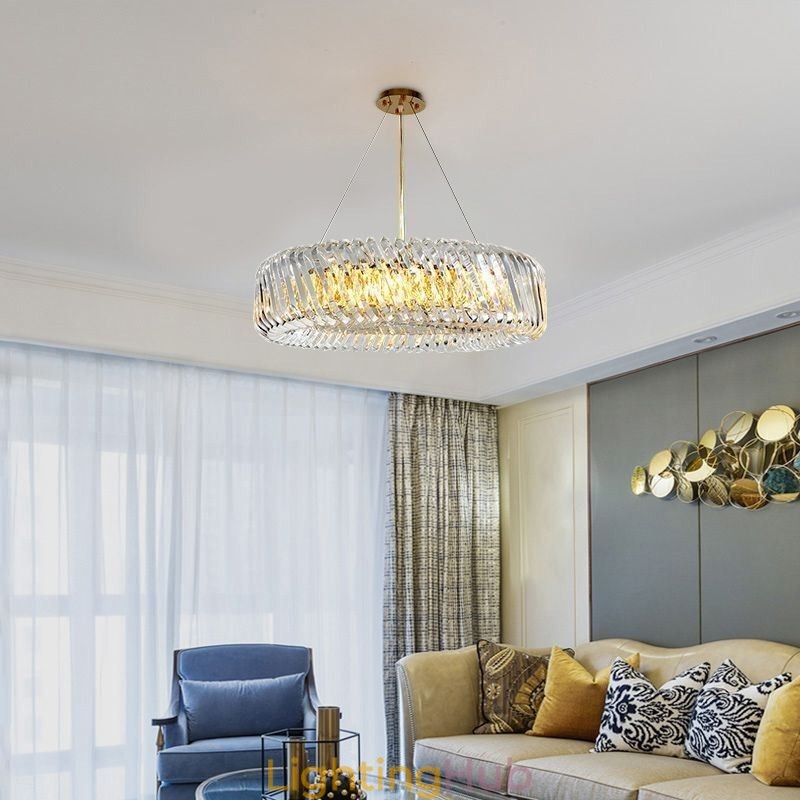 European Pendant Light Round Glass Decoration Hanging Lamp