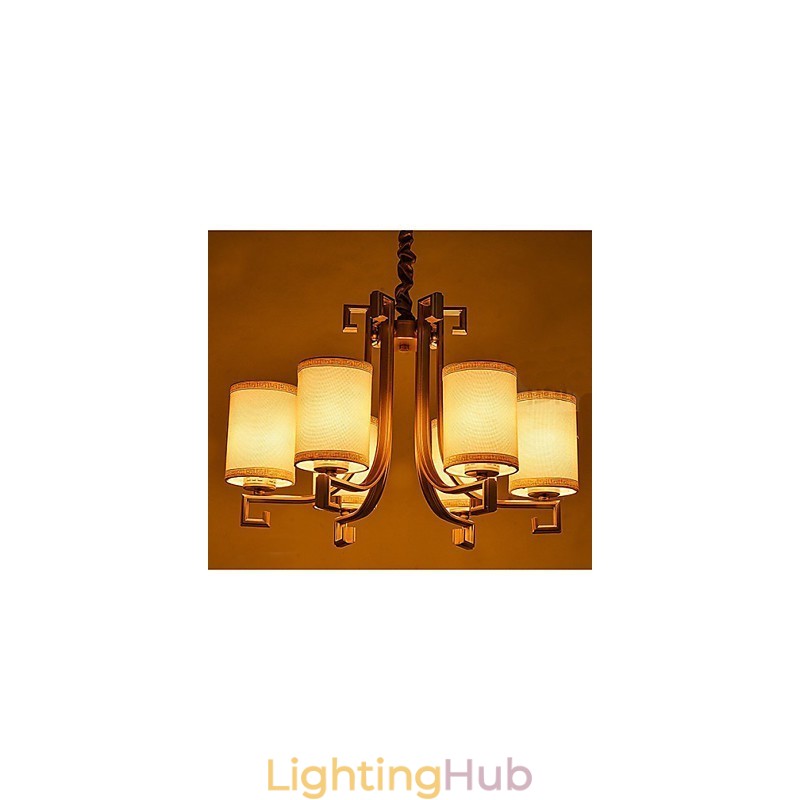 The Chinese Style Chandelier Iron Copper Imitation Air Lamps