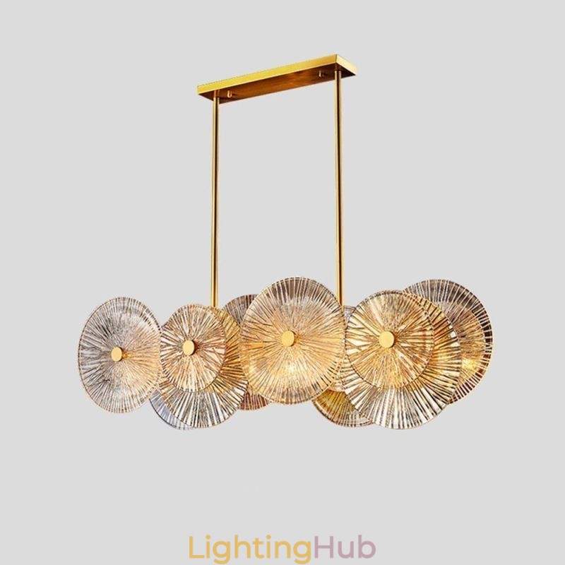 Modern Spark Disc Chandelier Firework Glass Pendant Lamp Home Decor Lighting