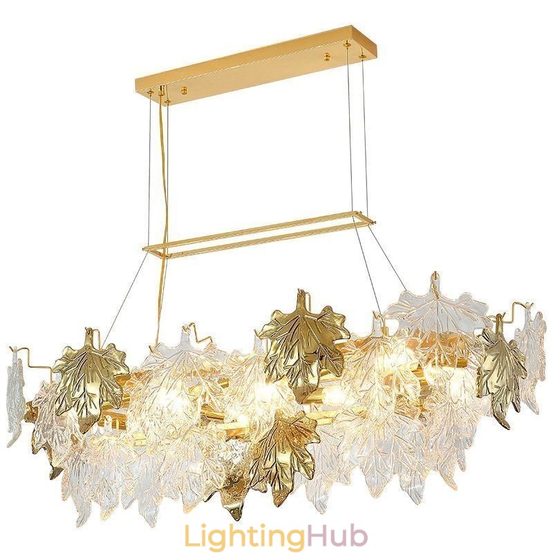 Maple Leaf Pendant Light Home Decor Glass Lighting