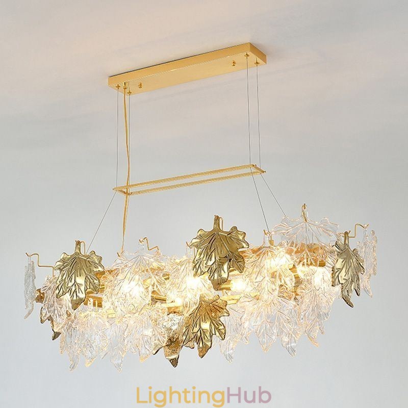 Maple Leaf Pendant Light Home Decor Glass Lighting