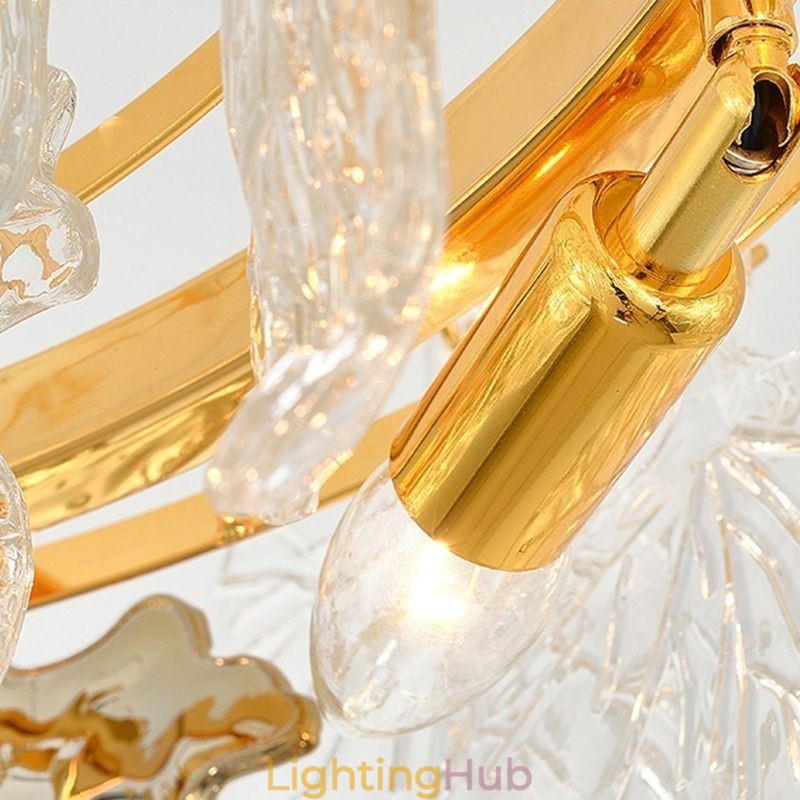 Maple Leaf Pendant Light Home Decor Glass Lighting
