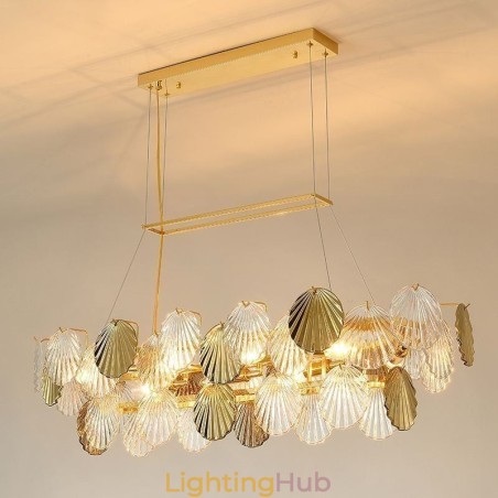 Luxury Glass Chandelier Fashion Lamp Shell Shape Glass Hanging Lamp Luxury Glass Chandelier Fashion Lamp Shell Shape Glass Hanging Lamp