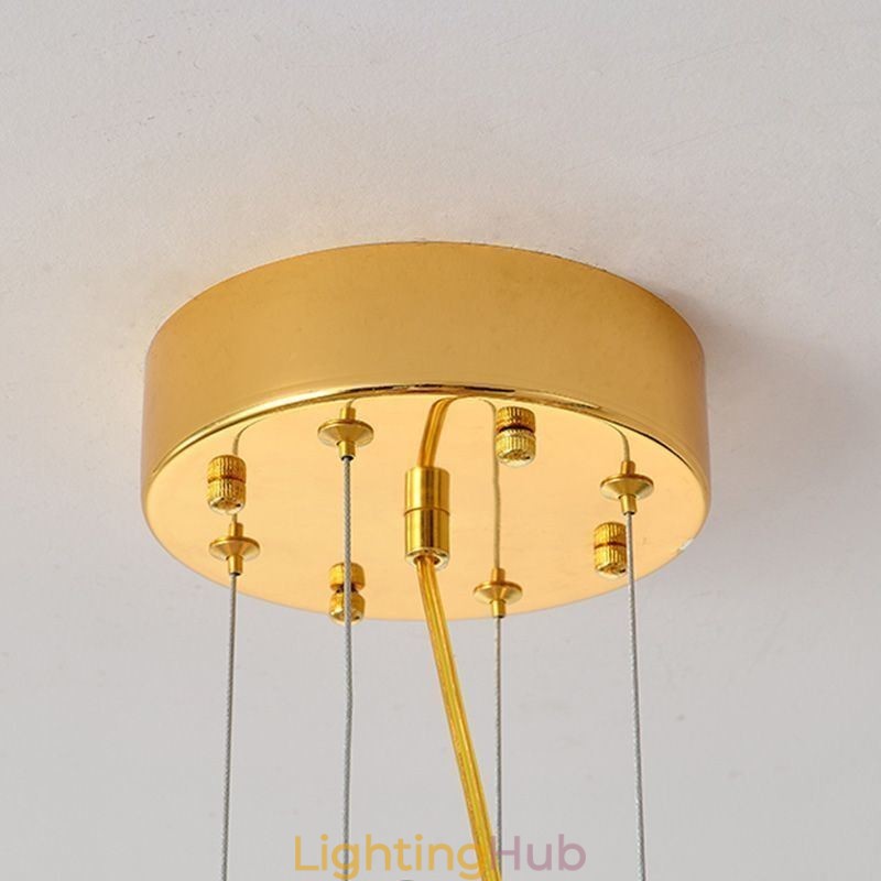 Modern Shell Glass Chandelier Lights Dining