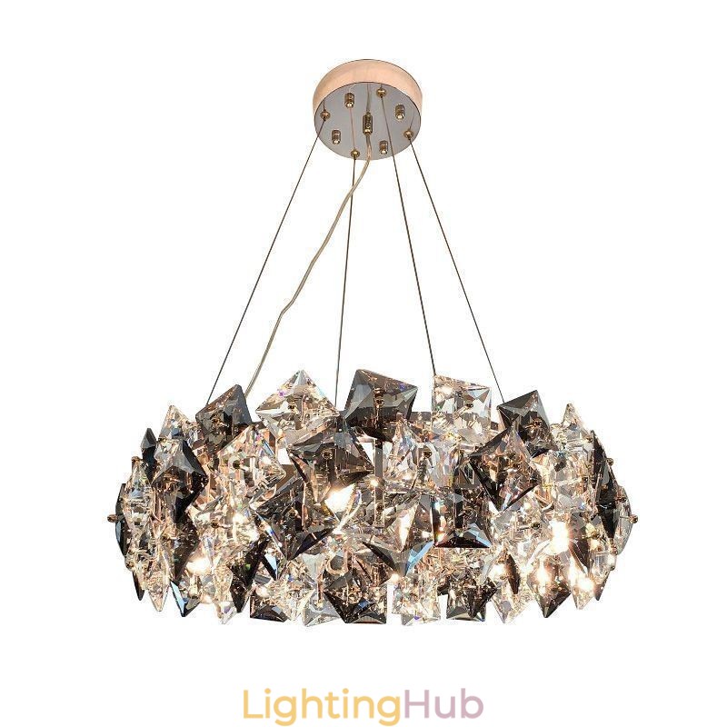 Light Luxury Glass Chandelier Modern Minimalist Pendant Lamp Living