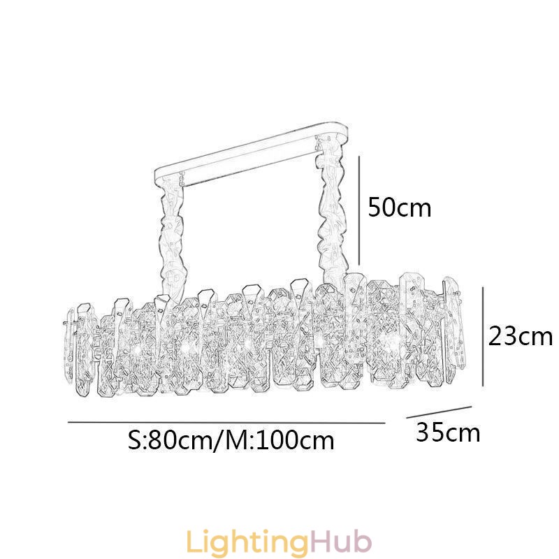 Modern Glass Pendant Lighting Luxury Hanging Lighting Fixture Dining