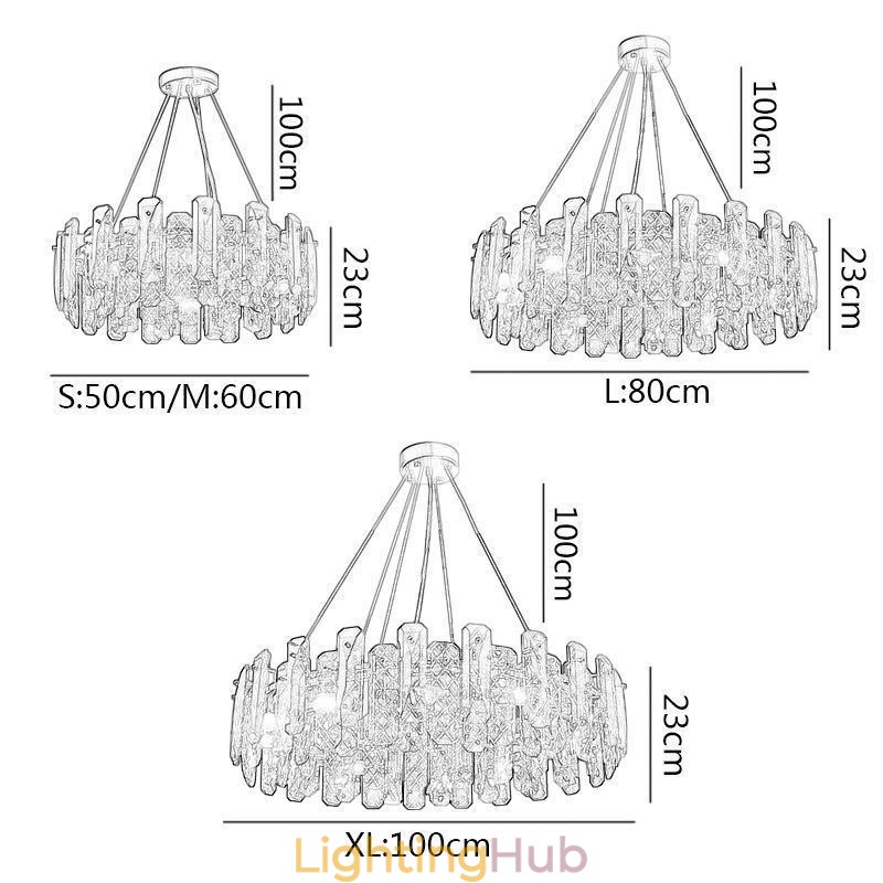 European Glass Pendant Light Luxury Hanging Lamp