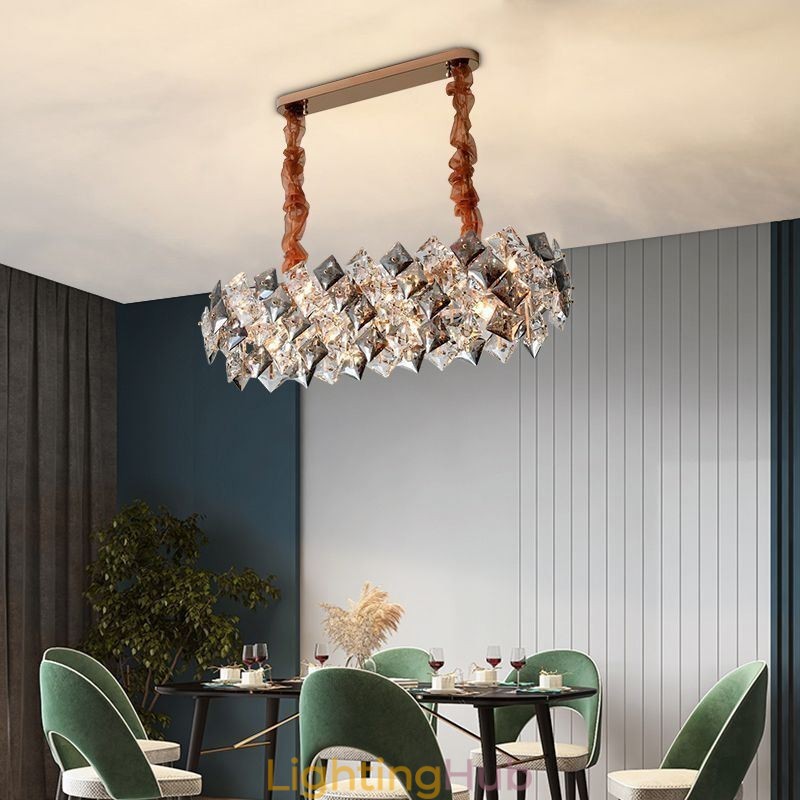 European Glass Chandelier Creative Light Luxury Pendant Lighting