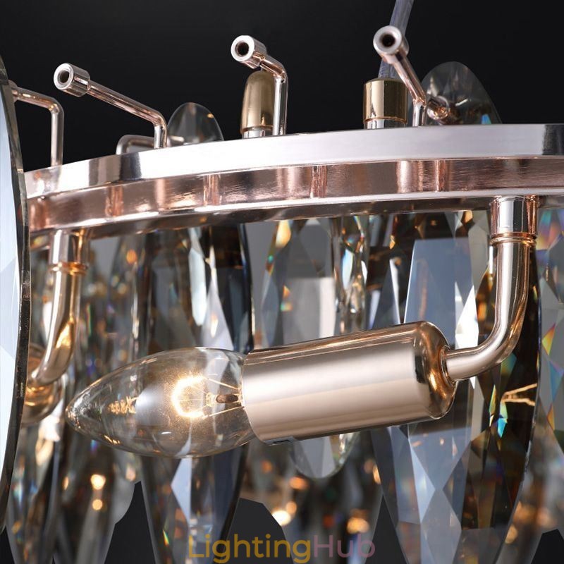 Light Luxury Pendant Light Home Décor Glass Chandelier Living